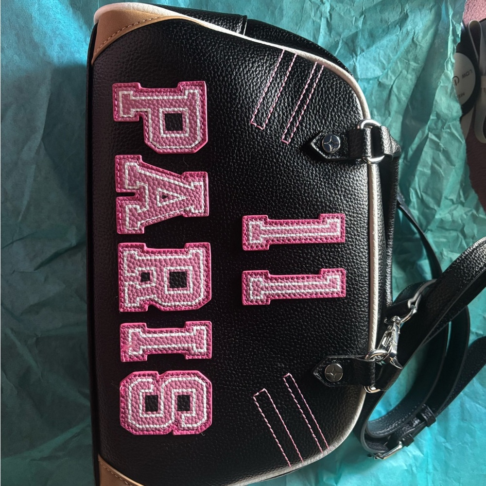 Paris Hilton Black and Pink Women's Bag